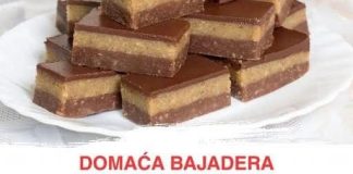 DOMAĆA BAJADERA…Najfiniji recept bez miksera i pećnice gotov za 20 minuta DOMAĆA BAJADERA…Najfiniji recept bez miksera i pećnice gotov za 20 minuta - featured image