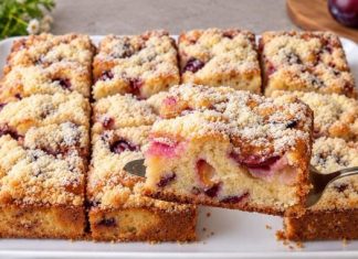 BAKIN KOLAČ SA ŠLJIVAMA: Sve po „8 kašika” gotov za 5 minuta!Jednostavno i bez vage! 😋 BAKIN KOLAČ SA ŠLJIVAMA: Sve po „8 kašika” gotov za 5 minuta!Jednostavno i bez vage! 😋 - featured image