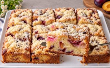 BAKIN KOLAČ SA ŠLJIVAMA: Sve po „8 kašika” gotov za 5 minuta!Jednostavno i bez vage! 😋 BAKIN KOLAČ SA ŠLJIVAMA: Sve po „8 kašika” gotov za 5 minuta!Jednostavno i bez vage! 😋 - featured image