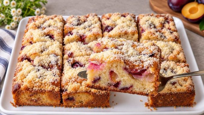 BAKIN KOLAČ SA ŠLJIVAMA: Sve po „8 kašika” gotov za 5 minuta!Jednostavno i bez vage! 😋 - featured image BAKIN KOLAČ SA ŠLJIVAMA: Sve po „8 kašika” gotov za 5 minuta!Jednostavno i bez vage! 😋 - featured image